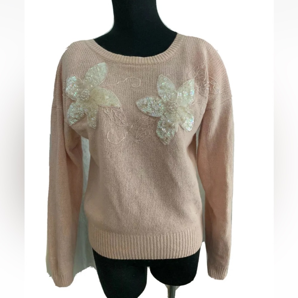 Amanda Smith Small Silk  Angora sweater